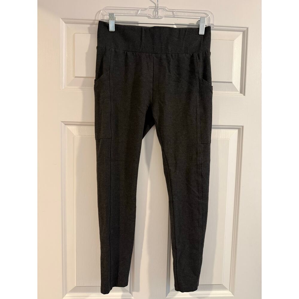 Lou & Grey Charcoal Ponte Side Pocket Leggings - Small
